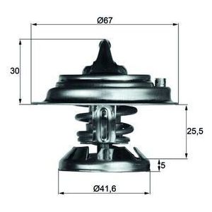 Thermostaat, koelvloeistof MAHLE TX 29 75D