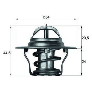 Thermostaat - 83°C - Met Pakking - Diameter 54 mm - Hoogte 21 mm