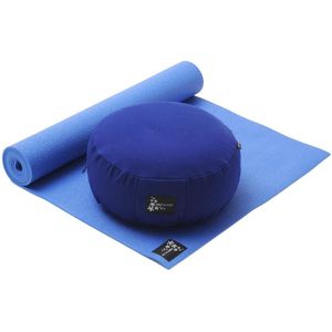 Yoga-Set Starter Edition - Meditatie (Yoga mat + meditatiekussen) blue Fitnessmat YOGISTAR