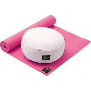 Yoga-Set Starter Edition - Meditatie (Yoga mat + meditatiekussen) pink Fitnessmat YOGISTAR