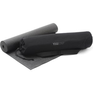 Yoga-Set Starter Edition (Yoga mat + yoga zak) black Fitnessmat YOGISTAR