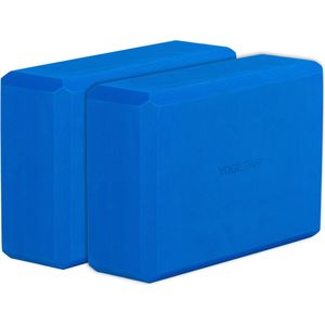 Yoga Block - yogiblock grote set van 2 blue Yogablok YOGISTAR