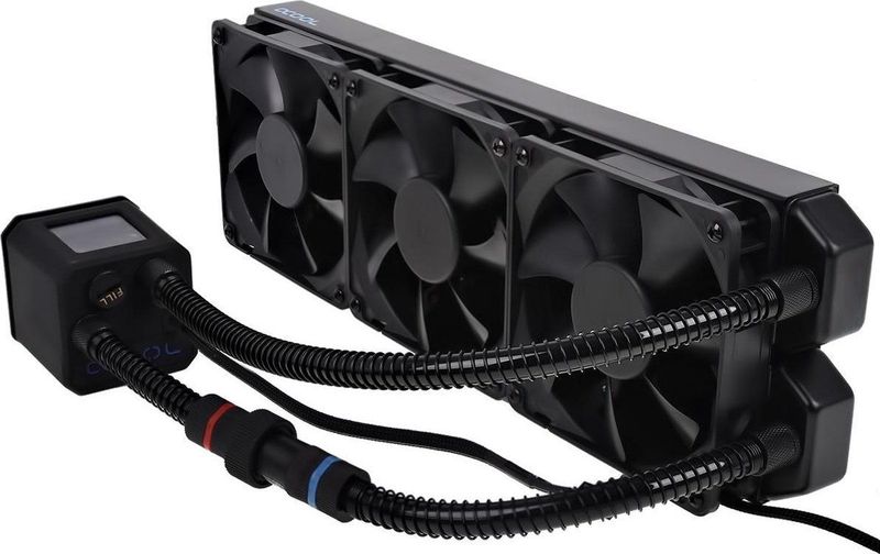 Alphacool - IJsbeer 360 - CPU Waterkoeler - Zwart - Koper - 3 x 120 mm Ventilatoren
