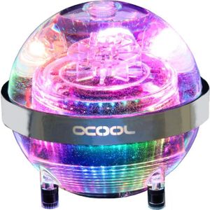 Alphacool Ice Ball Digitaal RGB Plexi, Reservoirs voor waterkoeling