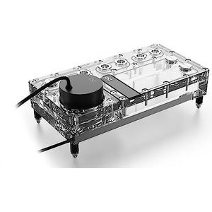 ALPHACOOL Core Distro Plate 240 mm Links mit VPP, ARGB - Acryl