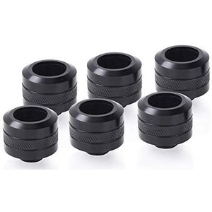 Alphacool - Icicle PRO - Hardtube-fittingen - Zwart - Aansluitingen voor Waterkoeling