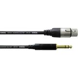 CORDIAL Kabel audio XLR female/jack male stereo 1,5 m kabel AUDIO Essentials XLR/Jack