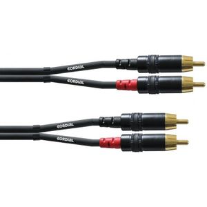 Cordial Cinchkabel 0,3 m Rean stekker CFU 0,3 CC - Audio kabel