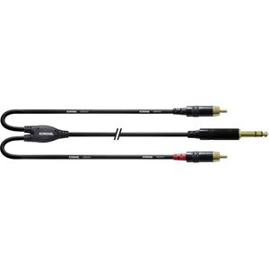 Cordial CFY 3 VCC - 2 x RCA - Männlich - 6.35mm - Männlich - 3 m - Schwarz