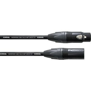 Cordial - CPM 1 FM-FLEX Microfoon Kabel - Zwart - 1 m