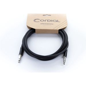 Cordial 50 cm stereo jack audiokabel