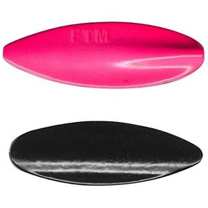 FTM Tornado Inline Spoon, forelknipperlichten voor spinvissen op forel, knipperlichten voor spinvissen, continu knipperlicht, gewicht 3,5 g, kleur: zwart/roze UV