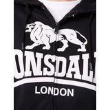 Lonsdale - Sweatjack - Zwart - 100% Gekamd Katoen