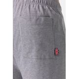 Lonsdale - Logo Jam - Korte Sportbroek - Grijs - 100% Gekamd Katoen