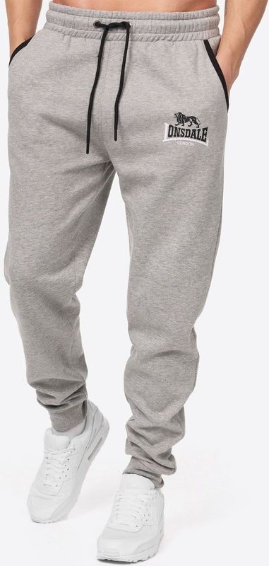 Lonsdale - Joggingbroek TWO TONES - Grijs - 100% Katoen - Logoprint