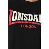 Lonsdale - T-Shirt Two Tone - Zwart - Normale Passform