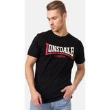 Lonsdale - T-Shirt Two Tone - Zwart - Normale Passform