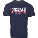 LONSDALE Shirt  blauw / kersrood / wit