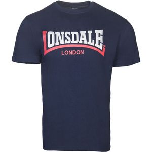 LONSDALE Shirt  blauw / kersrood / wit