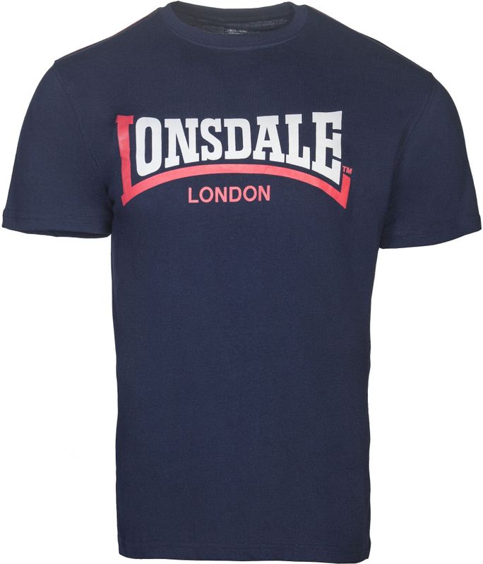 LONSDALE Shirt  blauw / kersrood / wit