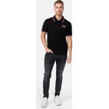 Lonsdale - Lynton - Poloshirt - Zwart - Smalle Pasvorm