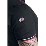Lonsdale - Lynton - Poloshirt - Zwart - Smalle Pasvorm