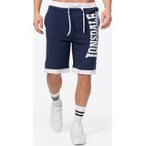 Navy/White Badshorts - Logoprint - Mesh Binnenbroek - Elastische Band