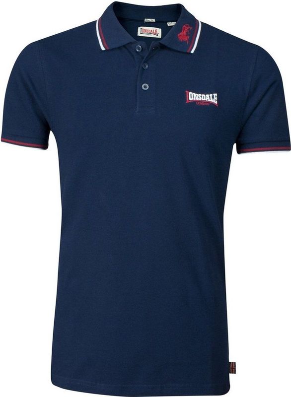 Lonsdale - Lion - Poloshirt - Blauw - Korte Mouwen - Hoogwaardig Materiaal