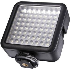 Walimex Pro LED64 LED-videolamp (dimbaar) voor actiecamera, camcorder en DSLR-camera