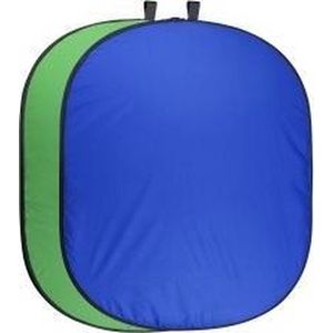Walimex pro - Opvouwbare Achtergrond - Blauw/Groen - 150x210cm - Achtergrondsystemen