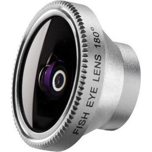 Mantona 18662 Fish-Eye Lens (geschikt voor Apple iPhone/Samsung Smartphone/Notebook)