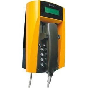 FHF FernTel 3 zonder display met gepantserd snoer - geel 11232021 - Analoge telefoon - Analo, Telefoon, Geel, Zwart