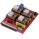 CNC-Frees Uitbreidingsbord - Voor Arduino Uno - 12 tot 36 Volt - 4 Assen