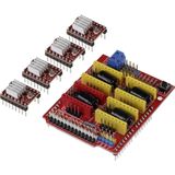 CNC-Frees Uitbreidingsbord - Voor Arduino Uno - 12 tot 36 Volt - 4 Assen