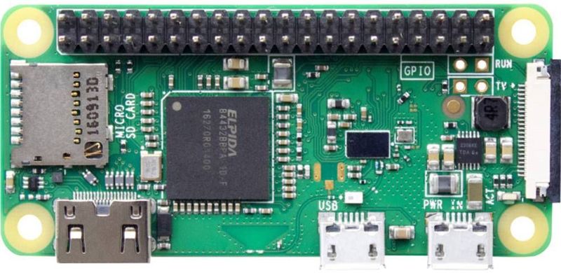 Raspberry Pi - Zero W - Ontwikkelbord - Compact - Inclusief Interfaces