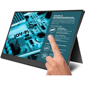 Joy-IT JT-View15 - TFT-Monitor - Zwart - LCD - 39,6 cm (15,6 inch)