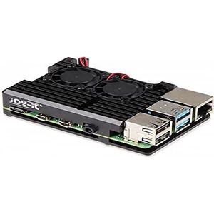 Joy-it - Armor Case BLOCK ACTIVE - SBC-behuizing - Zwart - Geschikt voor Raspberry Pi