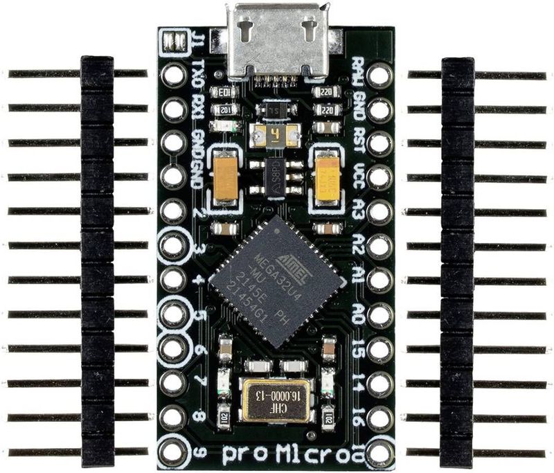 Joy-it - ARD Pro Micro - Arduino Board - Klein - Inclusief 2 x 12-pins Male Connector