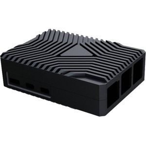 Joy-it RB-AlucaseP5-09 SBC-behuizing Geschikt voor serie: Raspberry Pi Incl. passieve koeler Zwart