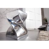 riess-ambiente Beistelltisch TWIST - 30cm silber Aluminium poliert Sitzhocker Modern Design