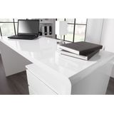 FAST TRADE - 36025 - Bureau - Wit - Hoogglans - Modern Design