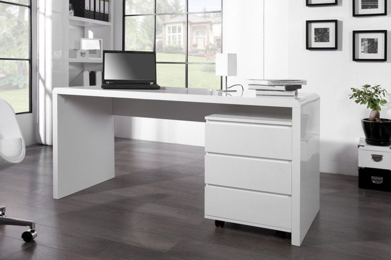 FAST TRADE - 36025 - Bureau - Wit - Hoogglans - Modern Design