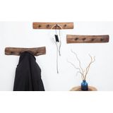 Massieve wandkapstok HEMINGWAY 50cm naturel van gerecycled teakhout - 38303
