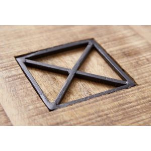 IRON CRAFT - Salontafel - Mangohout - 70 cm - Met Lades - Vintage