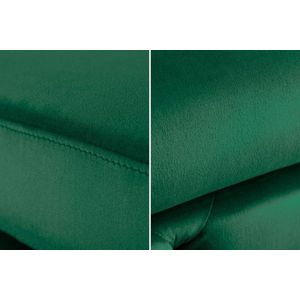 Chesterfield kruk MODERN BAROK 92cm smaragdgroen fluwelen voetenbank - 39611