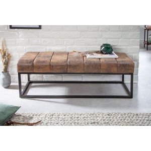 Zitbankje antiek bruin 108 cm