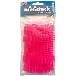Ministeck Ministeck / Neon Roze Kleurstrepen 9 stroken - Polyzak