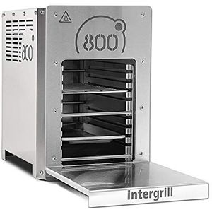 intergrill Elektrische grill 800° kwartsbrander hoge prestaties professionele kwaliteit 20kg roestvrijstalen tafelgrill met grillrooster