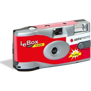 AgfaPhoto LeBox 400-27 Flash Wegwerpcamera, 12 x 3.5 x 6 cm,Multi