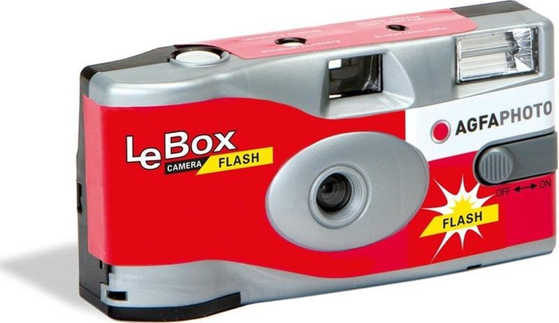 Agfa - LeBox 400 27 Flash - Wegwerpcamera - Zwart - Met Flitser